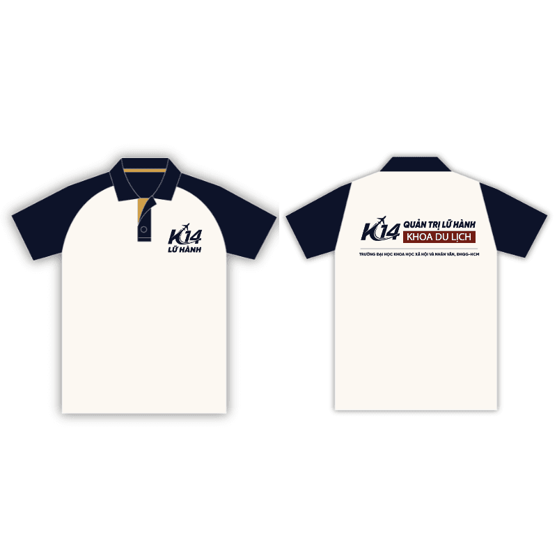 White Polo, Contrast Sleeve