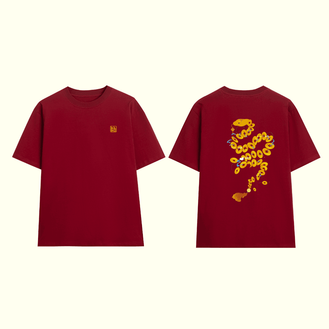 Wine Red Graphic Tee I
