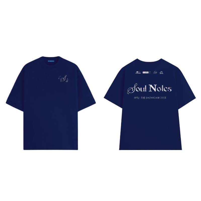 Navy Oversized Tee, Structured Form