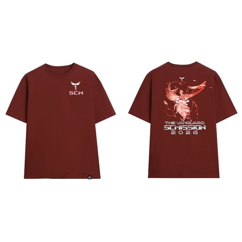 Deep Red Statement Tee
