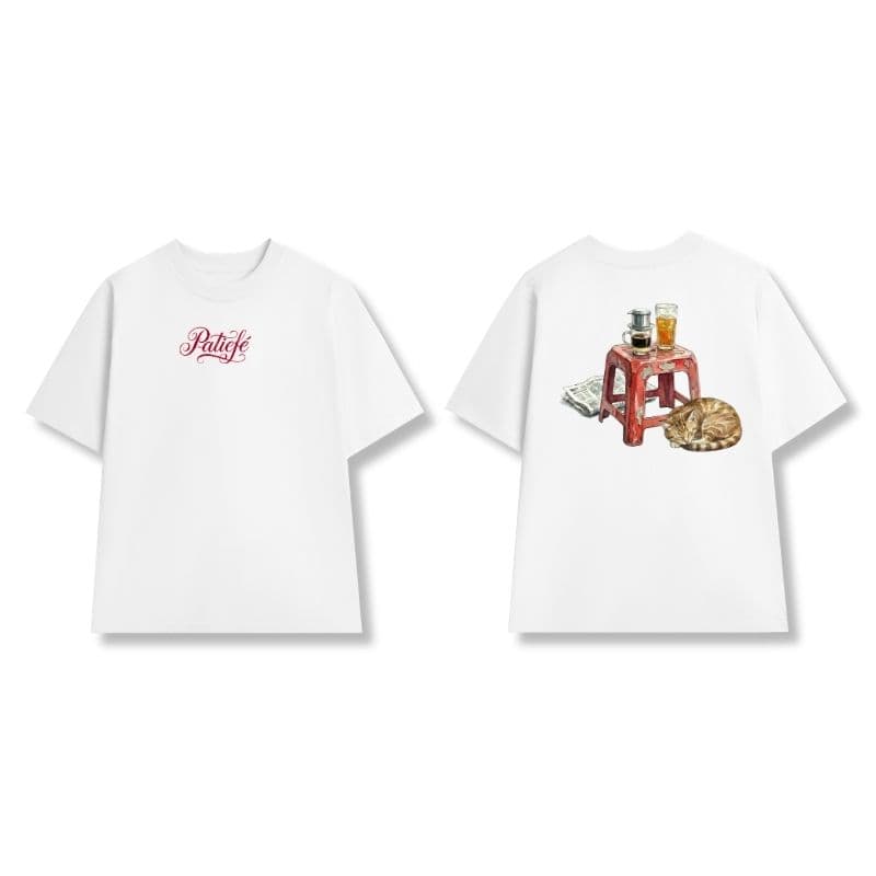 Minimal White Artwork Tee